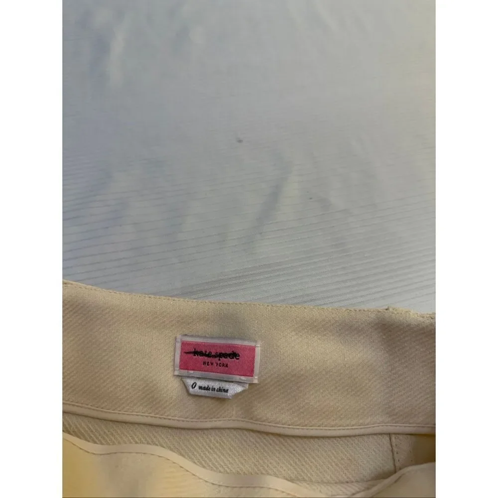 Kate Spade Linen Blend Button Skirt Size 0